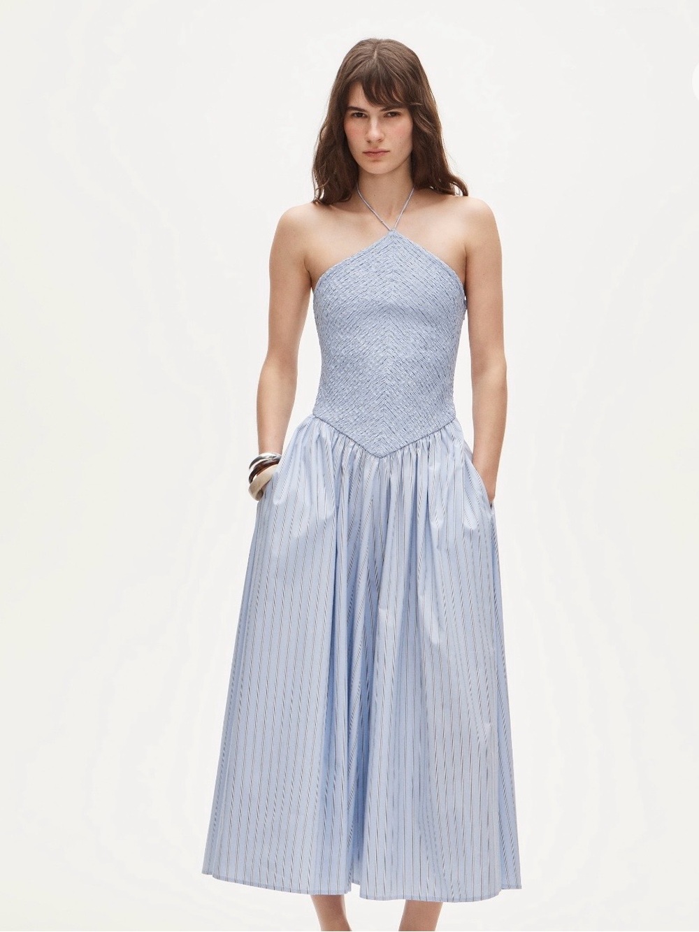 JCrew Dress - Smocked Halter Top